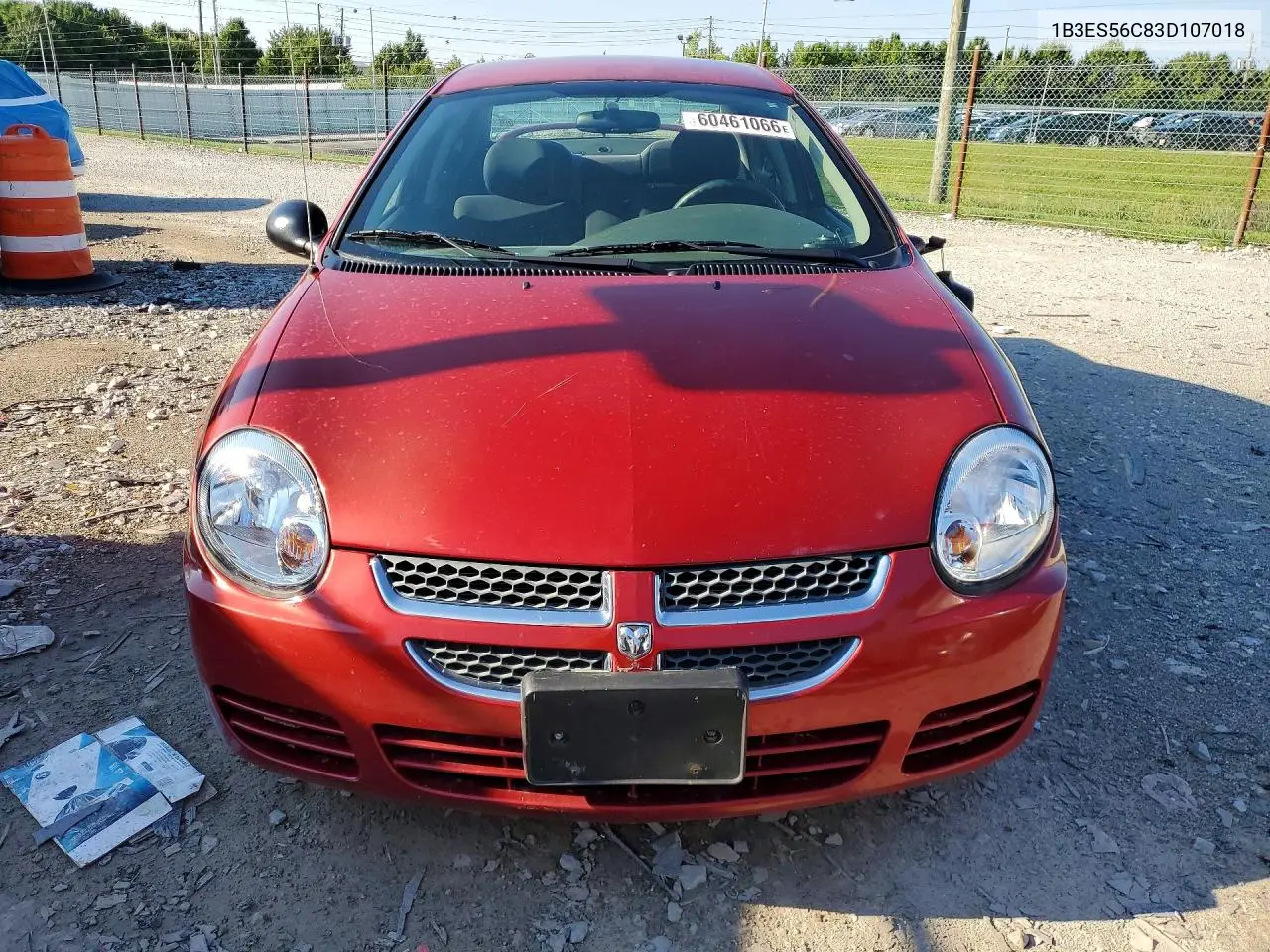 2003 Dodge Neon Sxt VIN: 1B3ES56C83D107018 Lot: 60461066