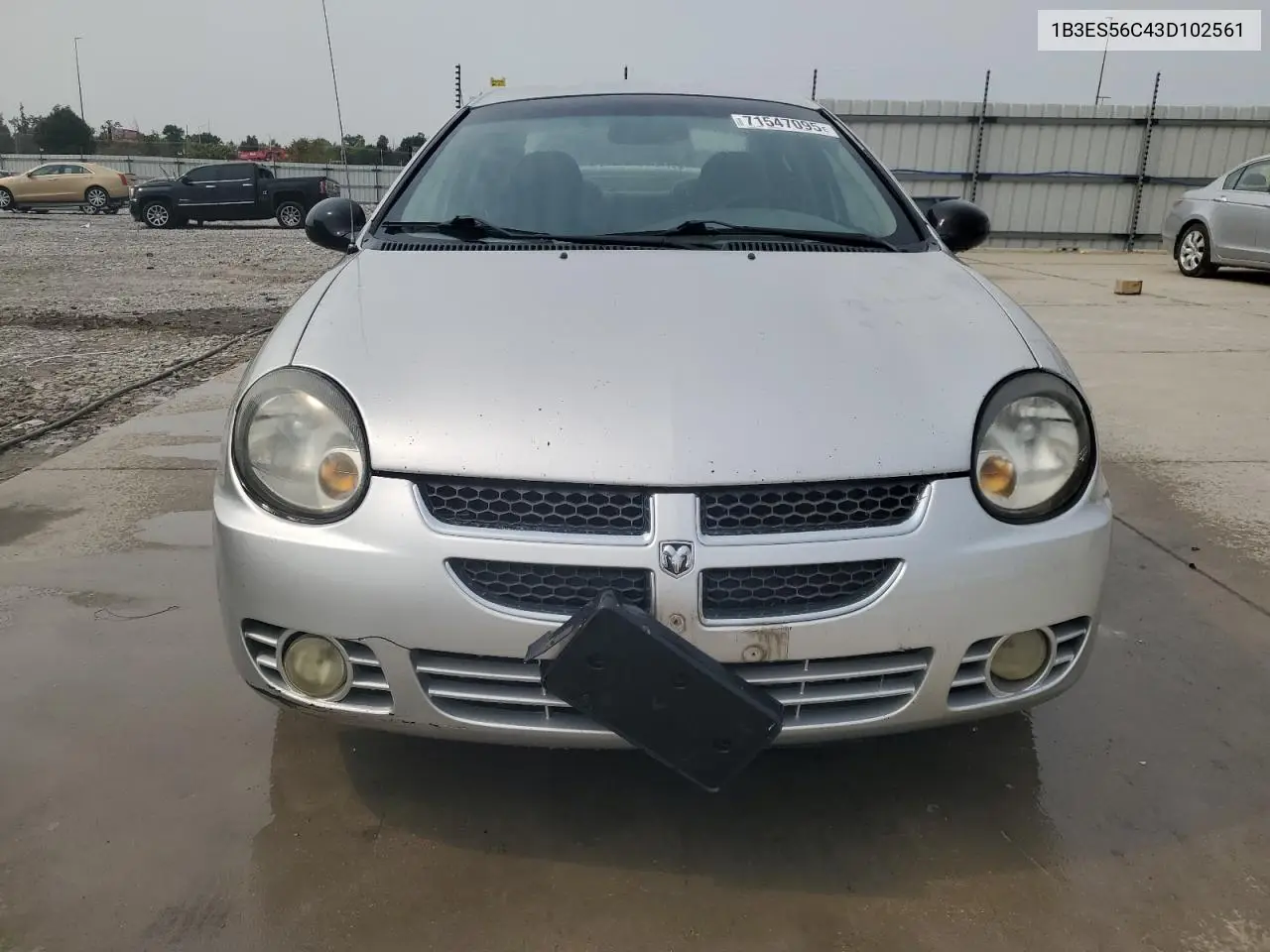 2003 Dodge Neon Sxt VIN: 1B3ES56C43D102561 Lot: 71547095