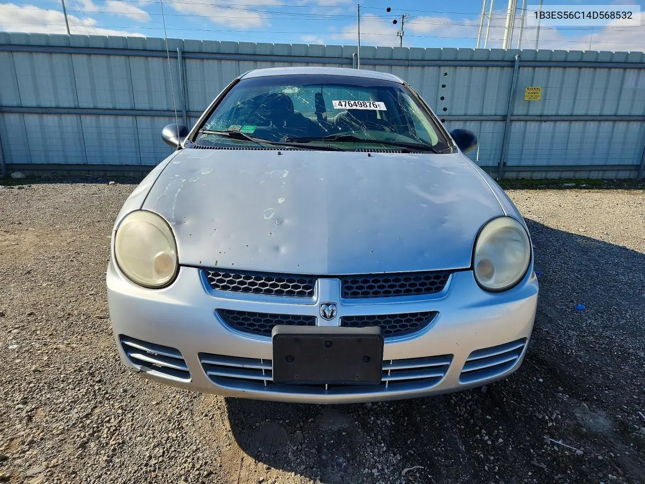 2004 Dodge Neon Sxt VIN: 1B3ES56C14D568532 Lot: 47649876