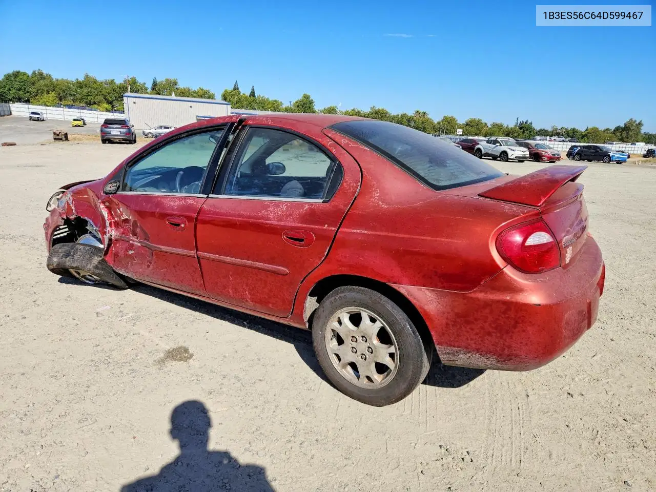 2004 Dodge Neon Sxt VIN: 1B3ES56C64D599467 Lot: 61165356