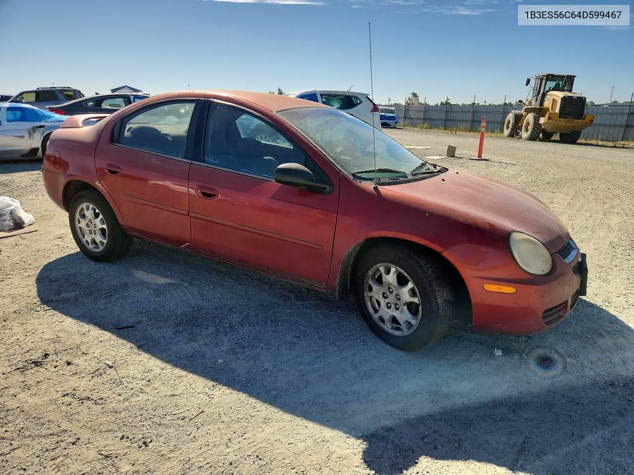 2004 Dodge Neon Sxt VIN: 1B3ES56C64D599467 Lot: 61165356