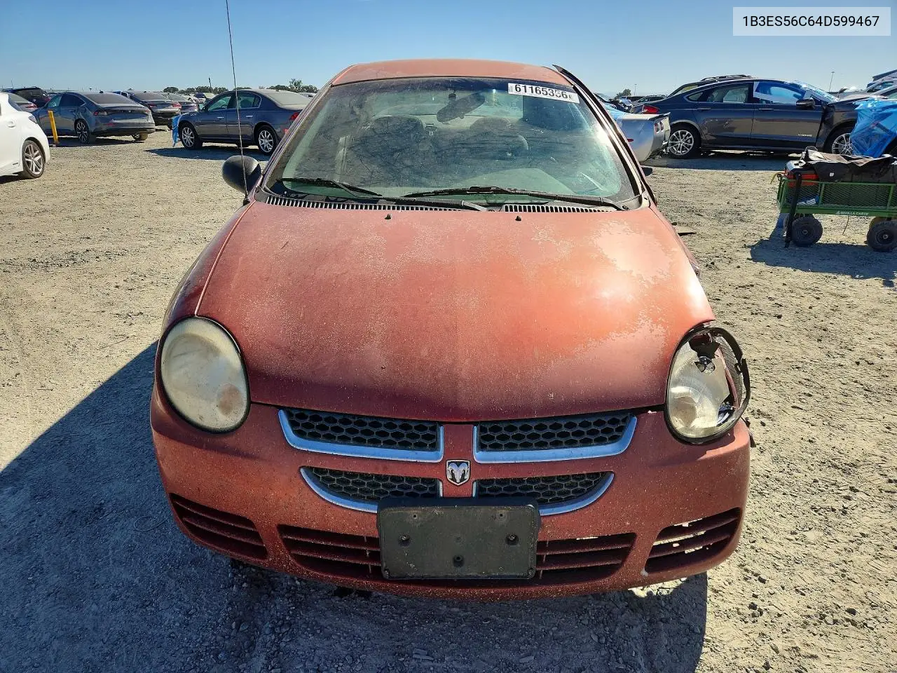 2004 Dodge Neon Sxt VIN: 1B3ES56C64D599467 Lot: 61165356