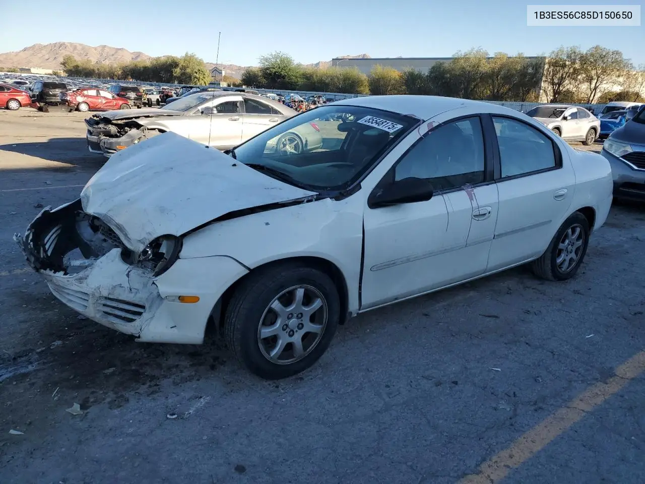 2005 Dodge Neon Sxt VIN: 1B3ES56C85D150650 Lot: 53443086