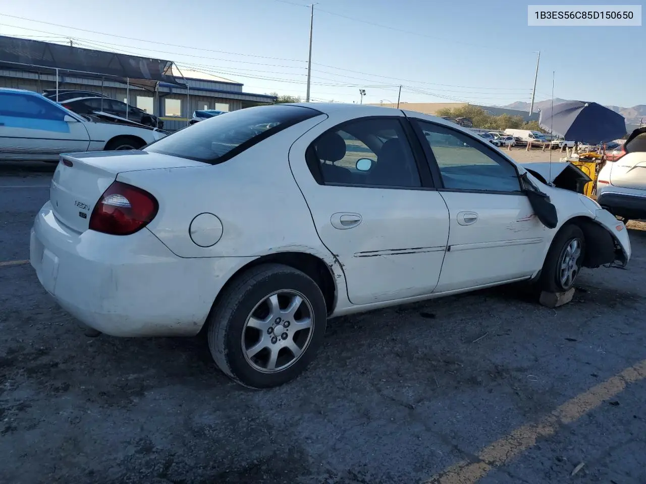 2005 Dodge Neon Sxt VIN: 1B3ES56C85D150650 Lot: 53443086