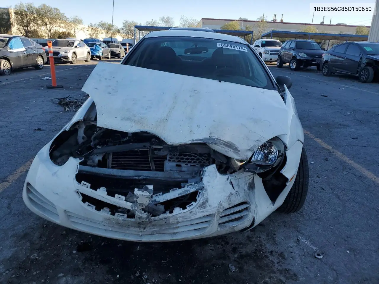 2005 Dodge Neon Sxt VIN: 1B3ES56C85D150650 Lot: 53443086