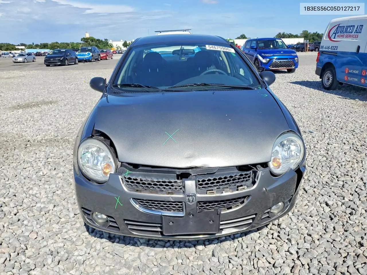 2005 Dodge Neon Sxt VIN: 1B3ES56C05D127217 Lot: 54675906