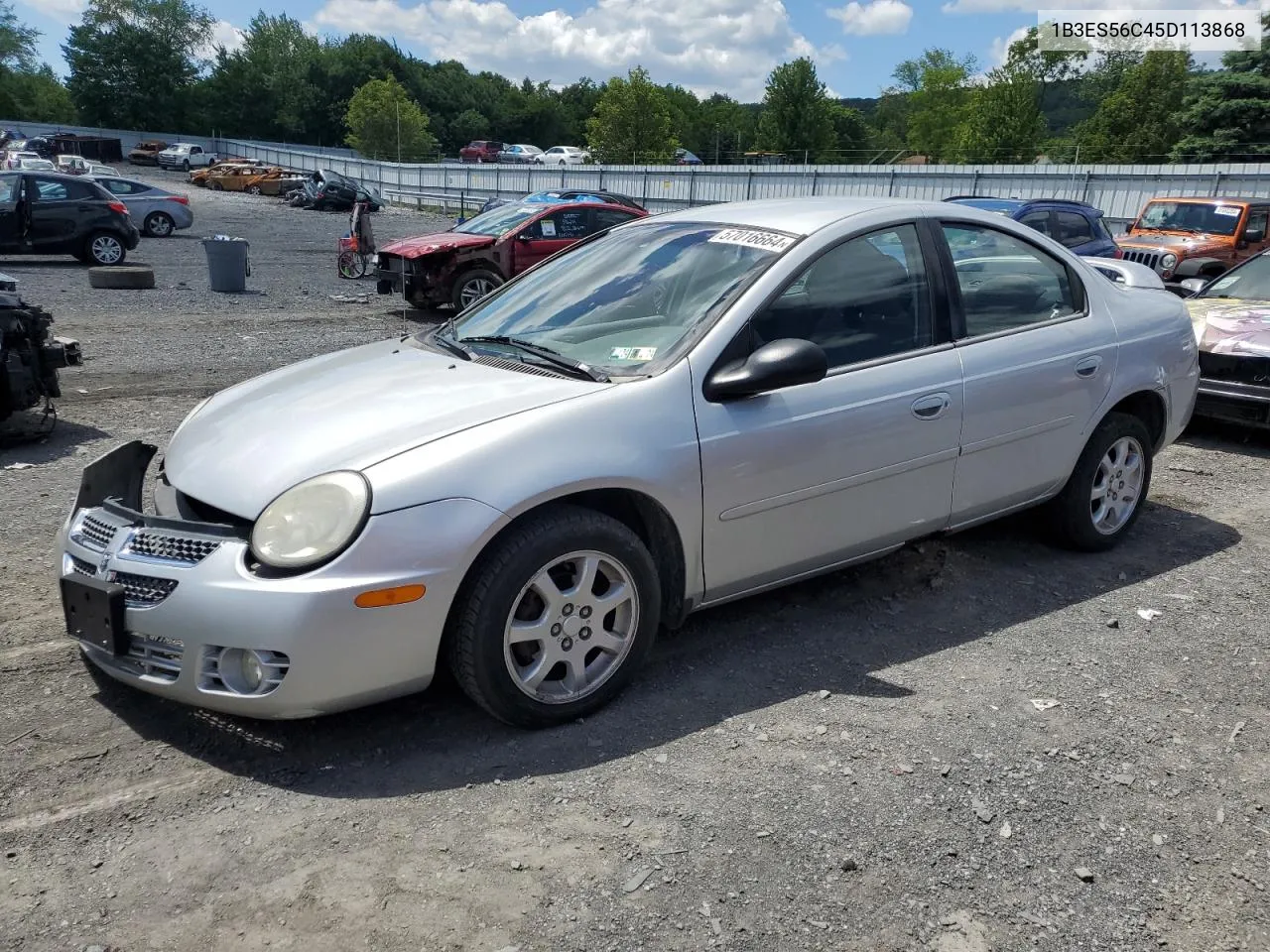 2005 Dodge Neon Sxt VIN: 1B3ES56C45D113868 Lot: 57016664