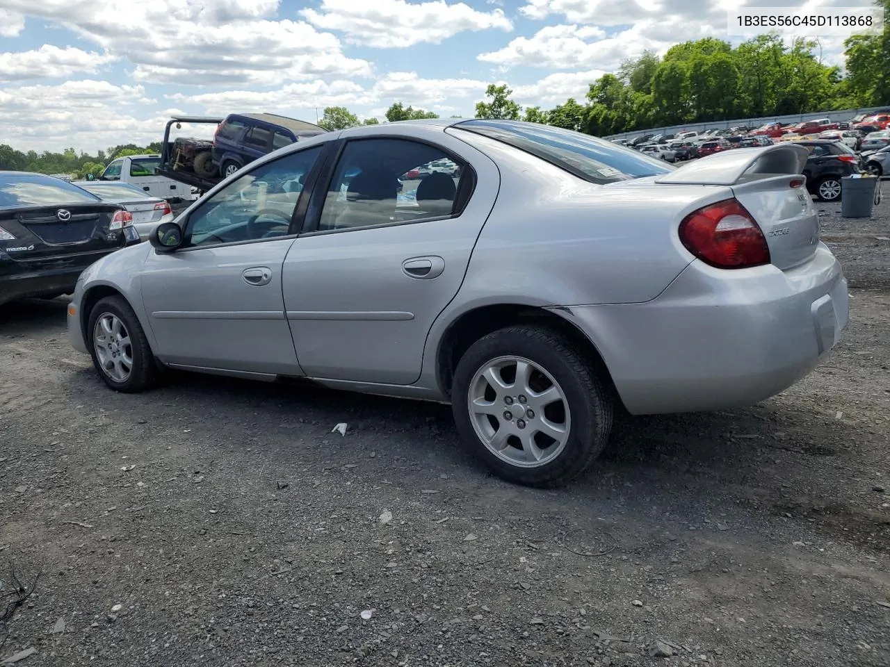 2005 Dodge Neon Sxt VIN: 1B3ES56C45D113868 Lot: 57016664