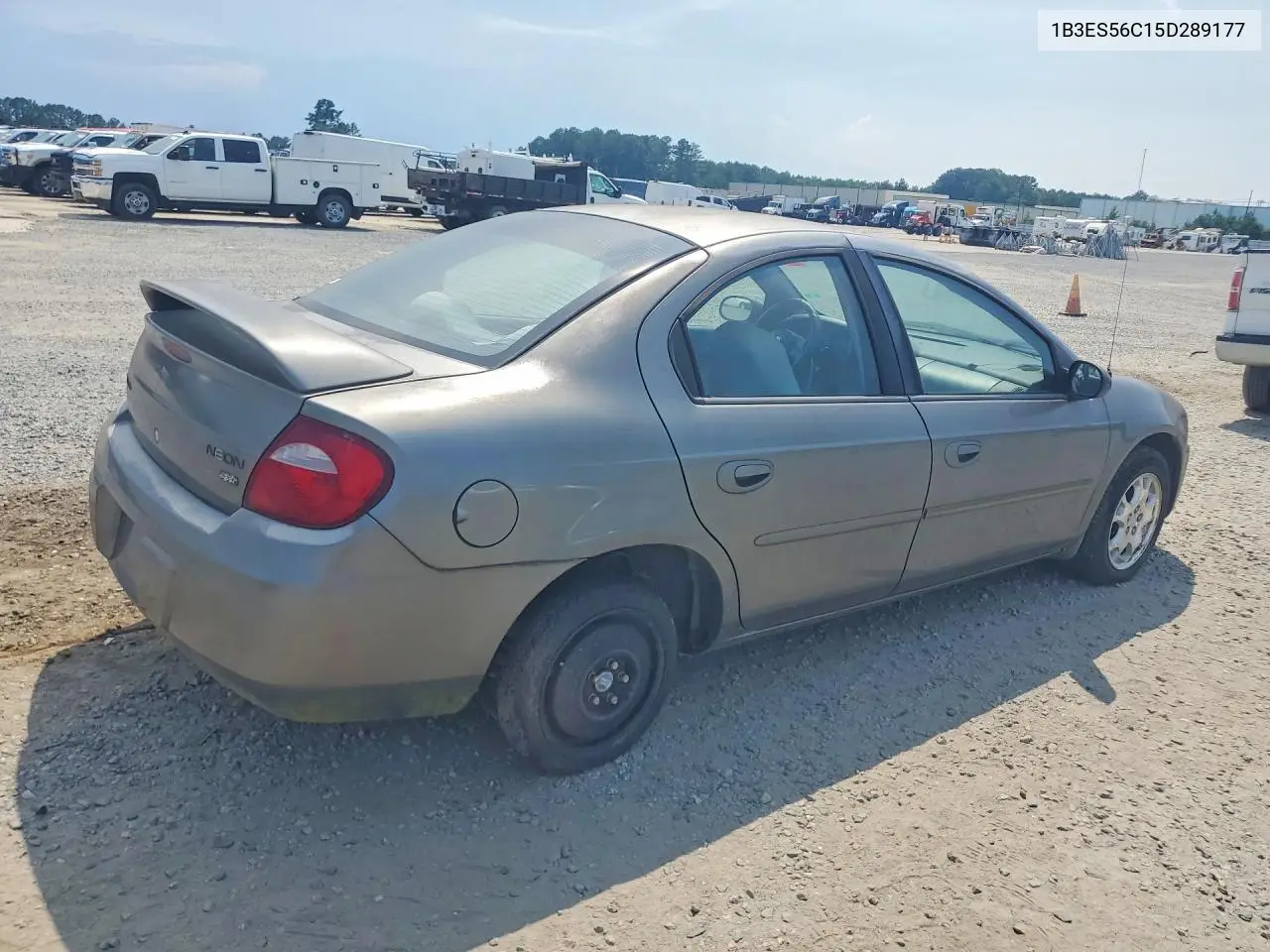 2005 Dodge Neon Sxt VIN: 1B3ES56C15D289177 Lot: 61580296