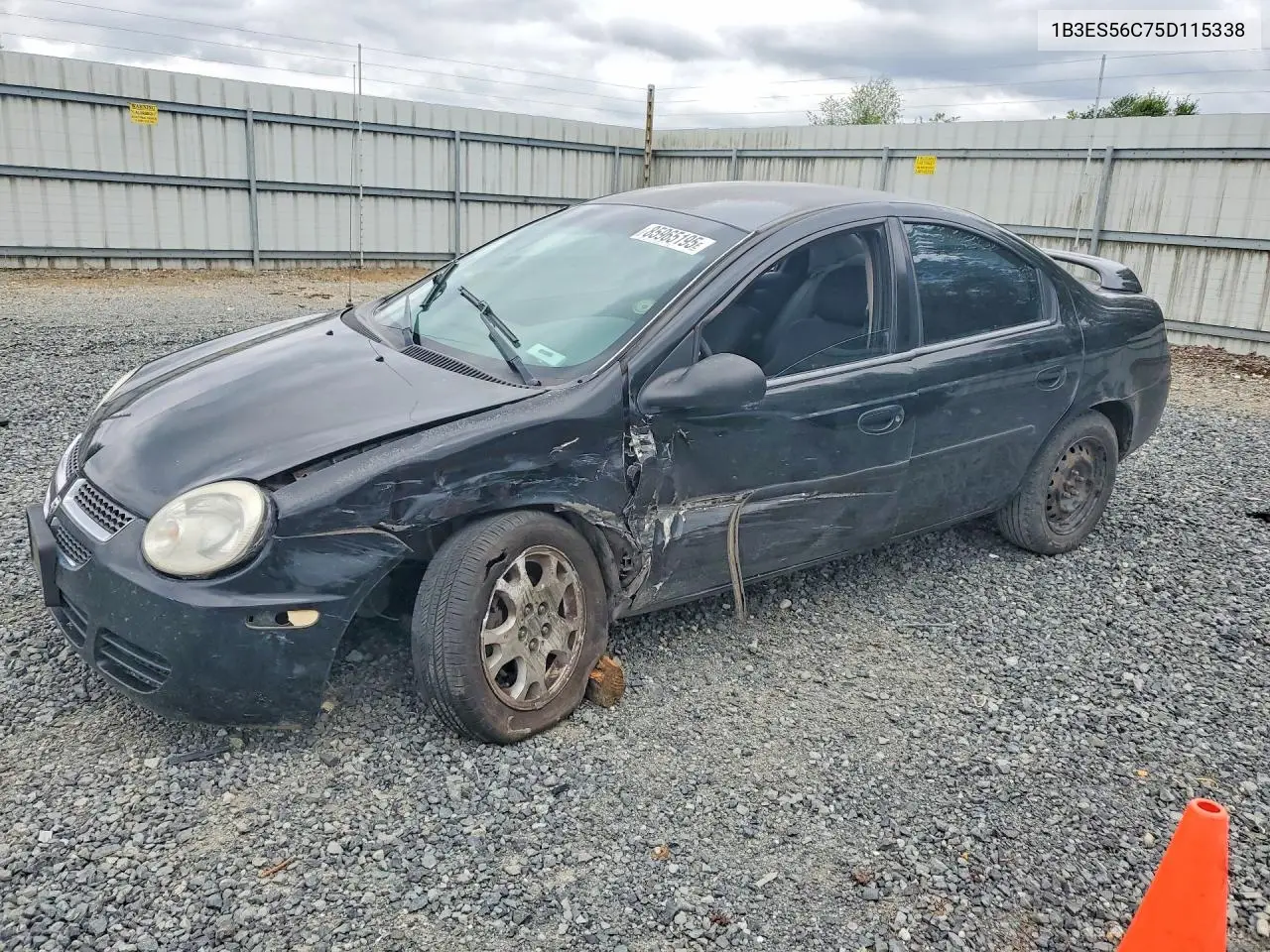 2005 Dodge Neon Sxt VIN: 1B3ES56C75D115338 Lot: 85965195