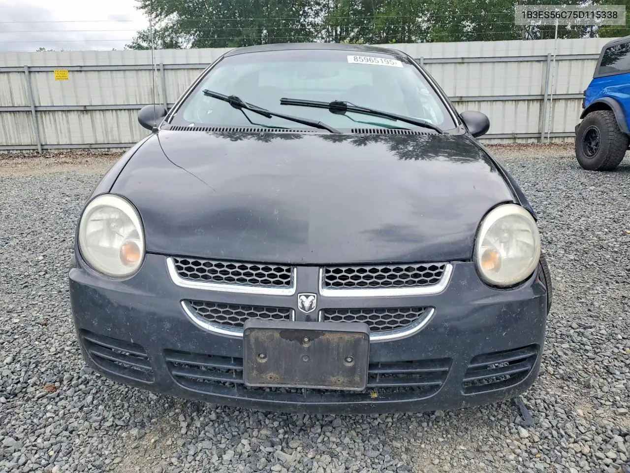 2005 Dodge Neon Sxt VIN: 1B3ES56C75D115338 Lot: 85965195