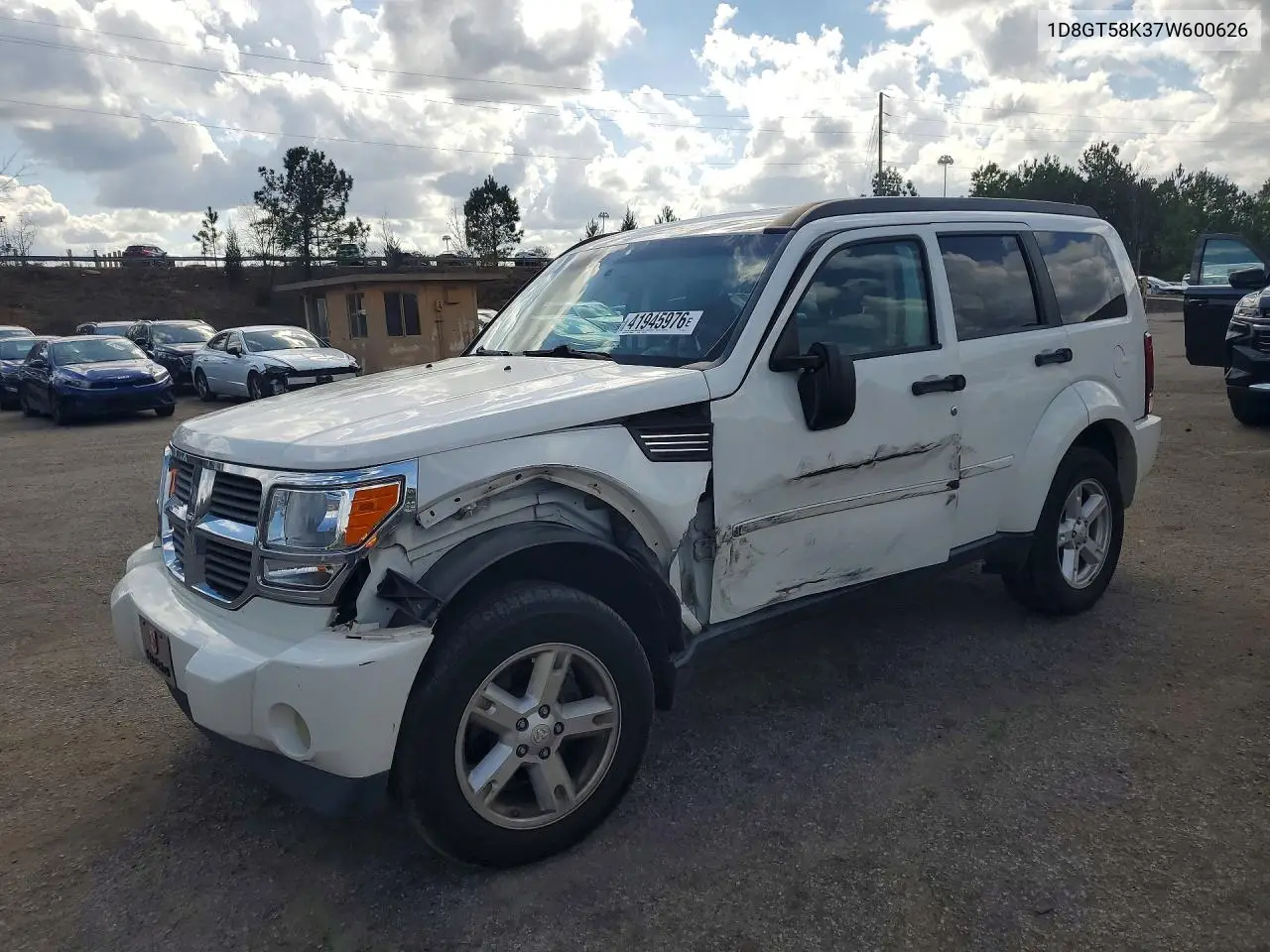 2007 Dodge Nitro Slt VIN: 1D8GT58K37W600626 Lot: 41945976