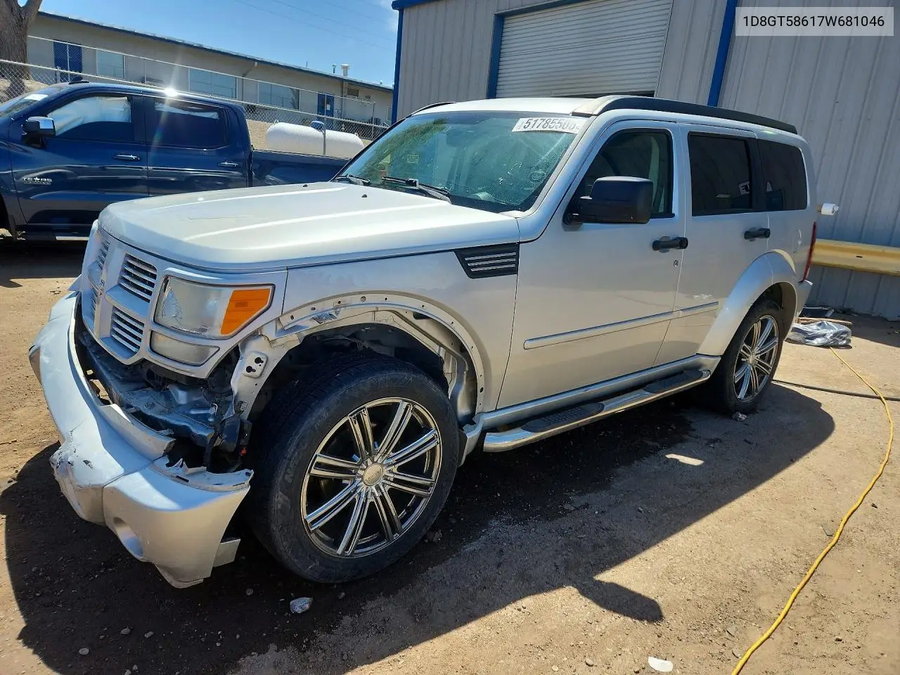 2007 Dodge Nitro R VIN: 1D8GT58617W681046 Lot: 51785506