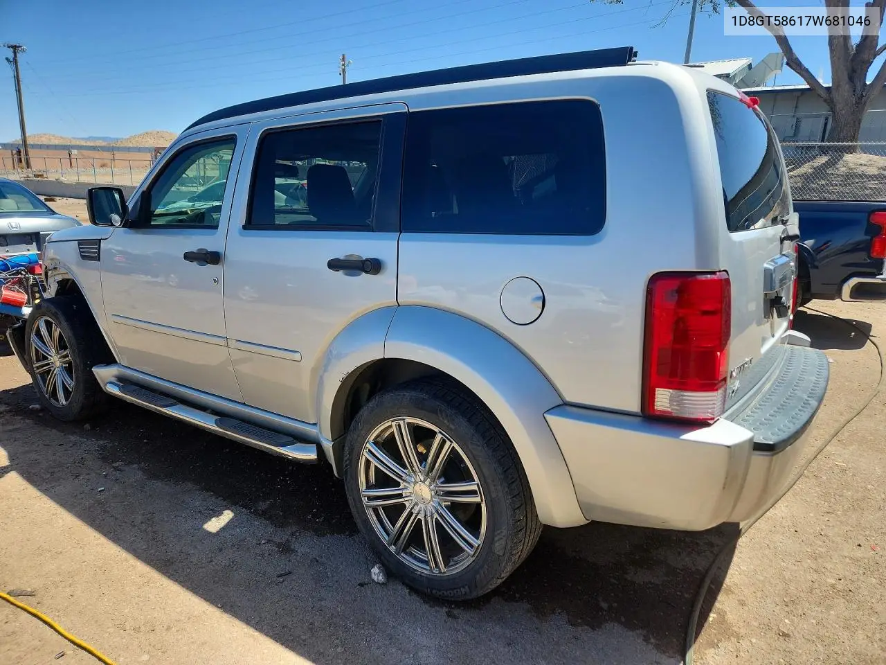 2007 Dodge Nitro R VIN: 1D8GT58617W681046 Lot: 51785506