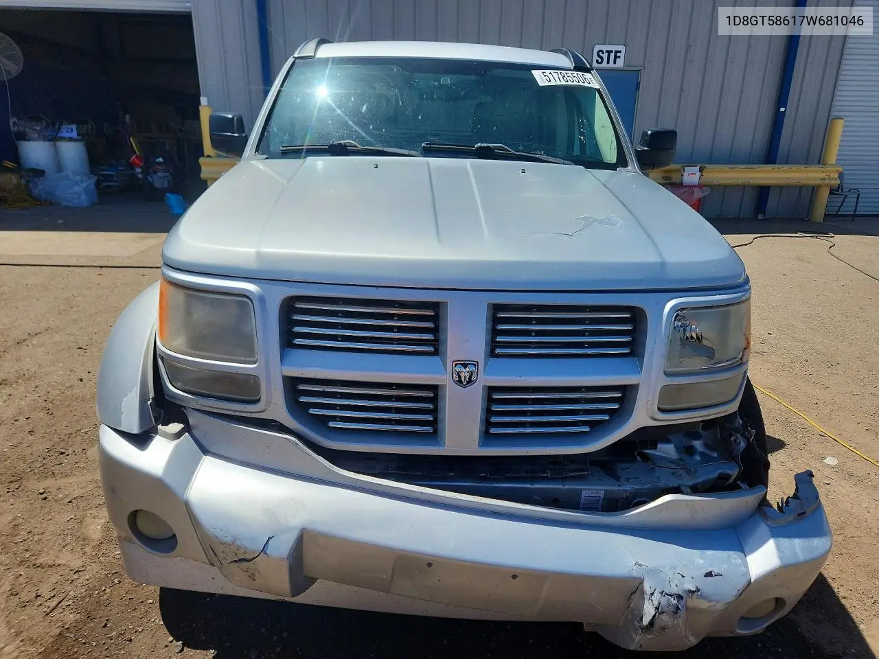 2007 Dodge Nitro R VIN: 1D8GT58617W681046 Lot: 51785506