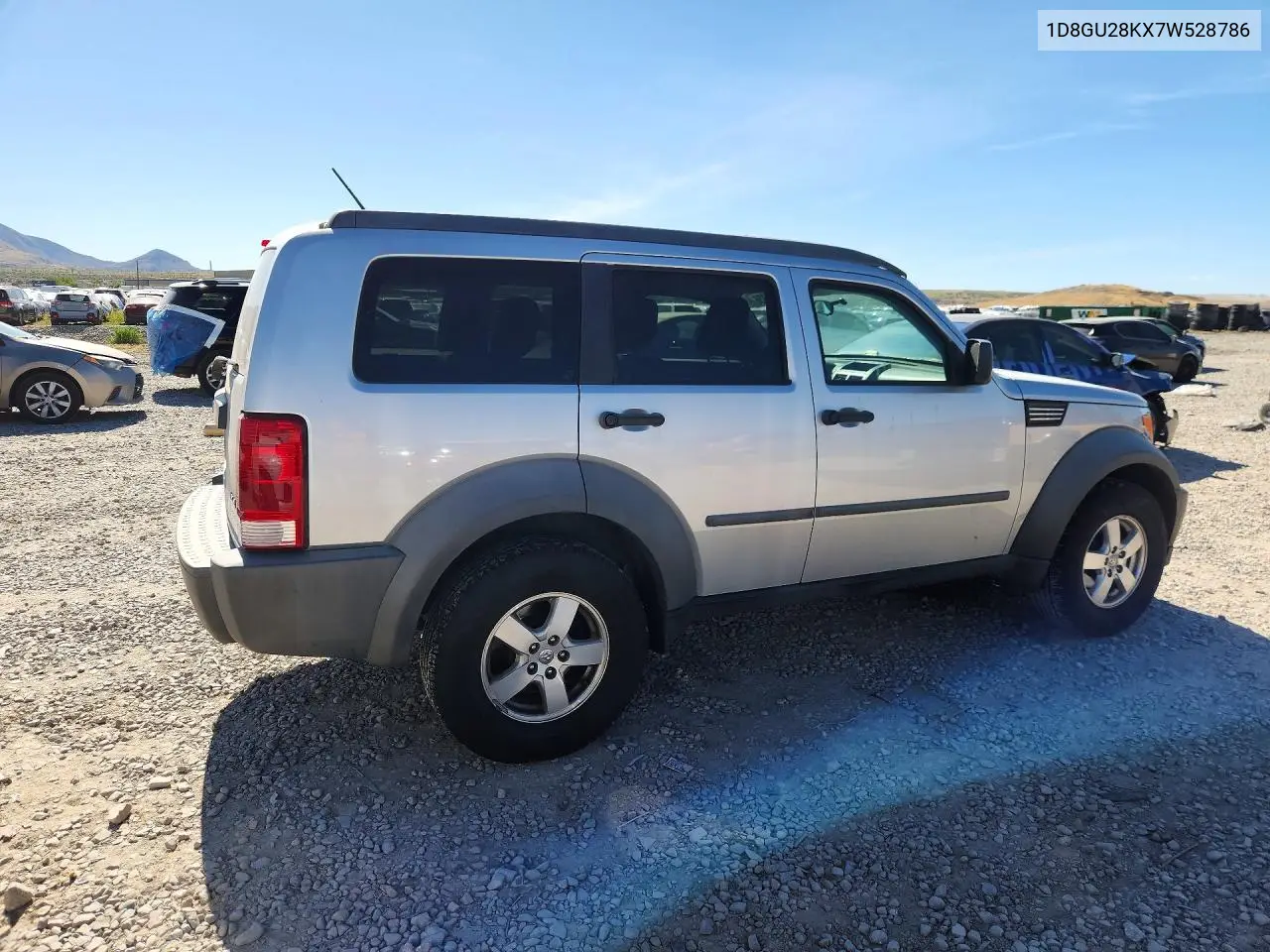 2007 Dodge Nitro Sxt VIN: 1D8GU28KX7W528786 Lot: 56852336