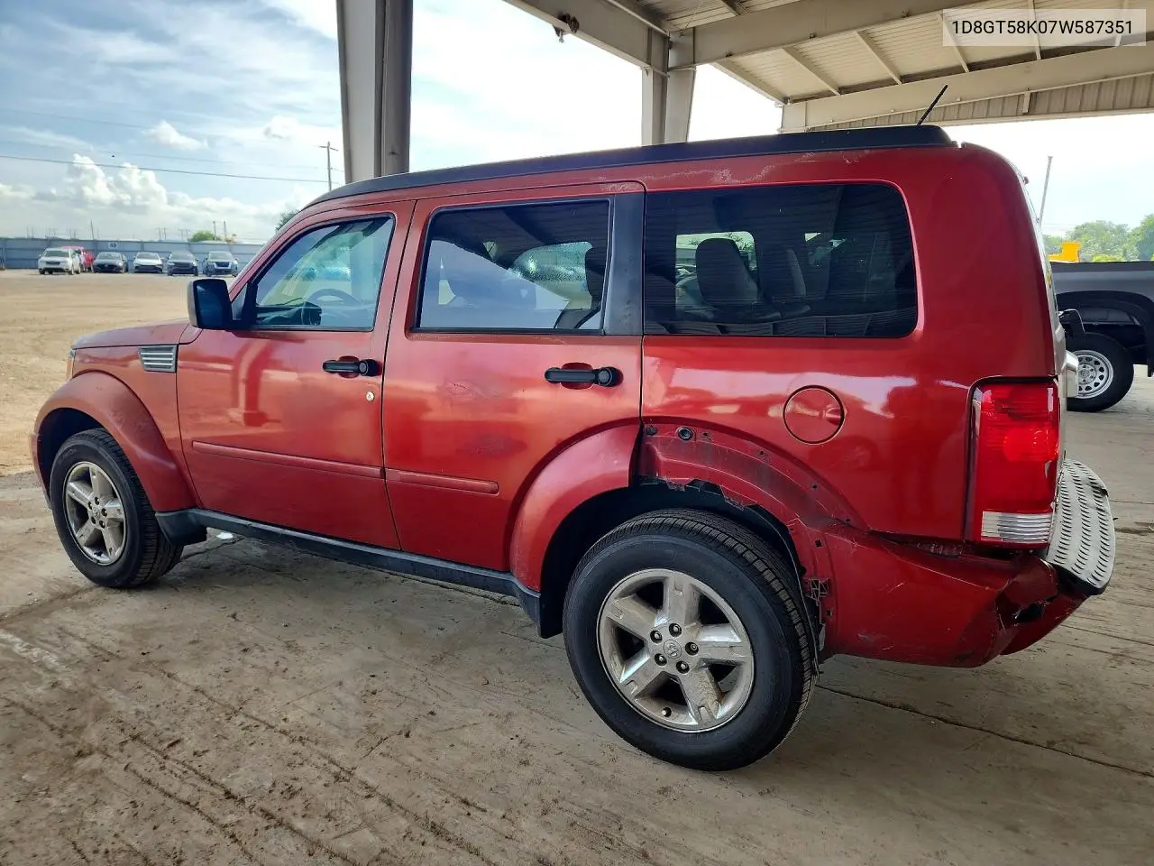 2007 Dodge Nitro Slt VIN: 1D8GT58K07W587351 Lot: 59249896