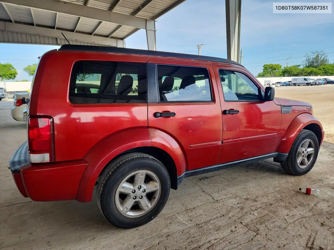 2007 Dodge Nitro Slt VIN: 1D8GT58K07W587351 Lot: 59249896