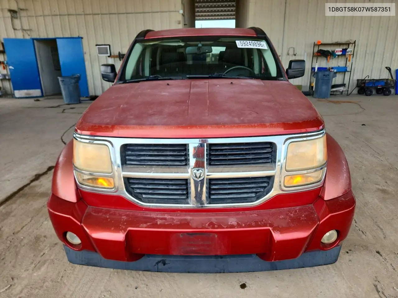 2007 Dodge Nitro Slt VIN: 1D8GT58K07W587351 Lot: 59249896