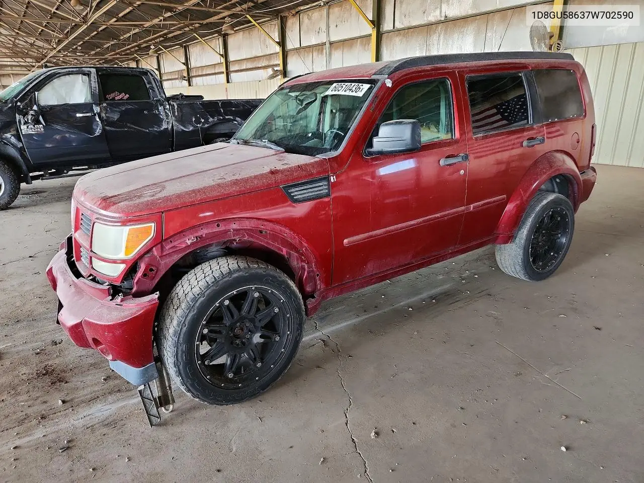 2007 Dodge Nitro R/T VIN: 1D8GU58637W702590 Lot: 60510436