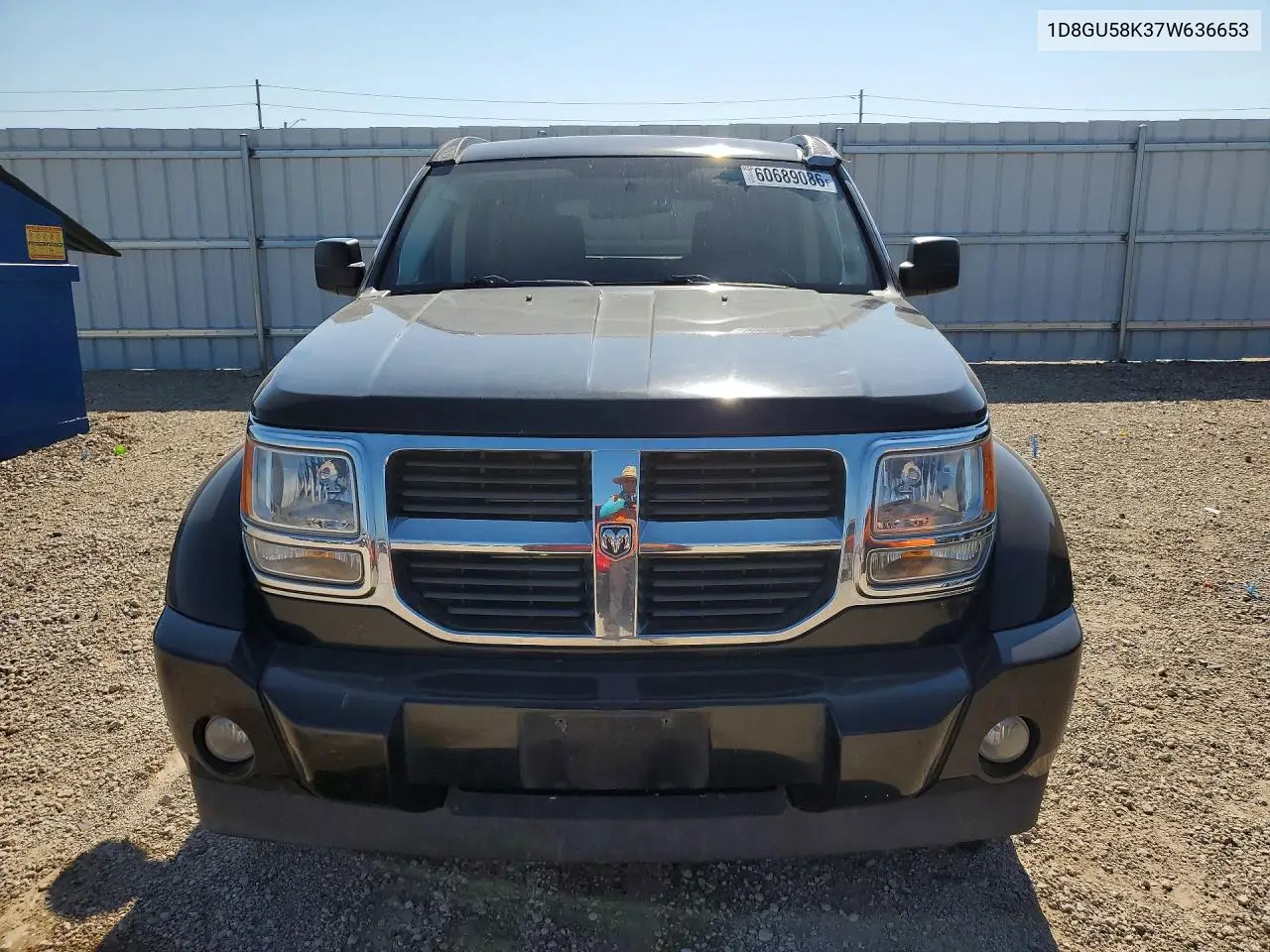 2007 Dodge Nitro Slt VIN: 1D8GU58K37W636653 Lot: 60689086