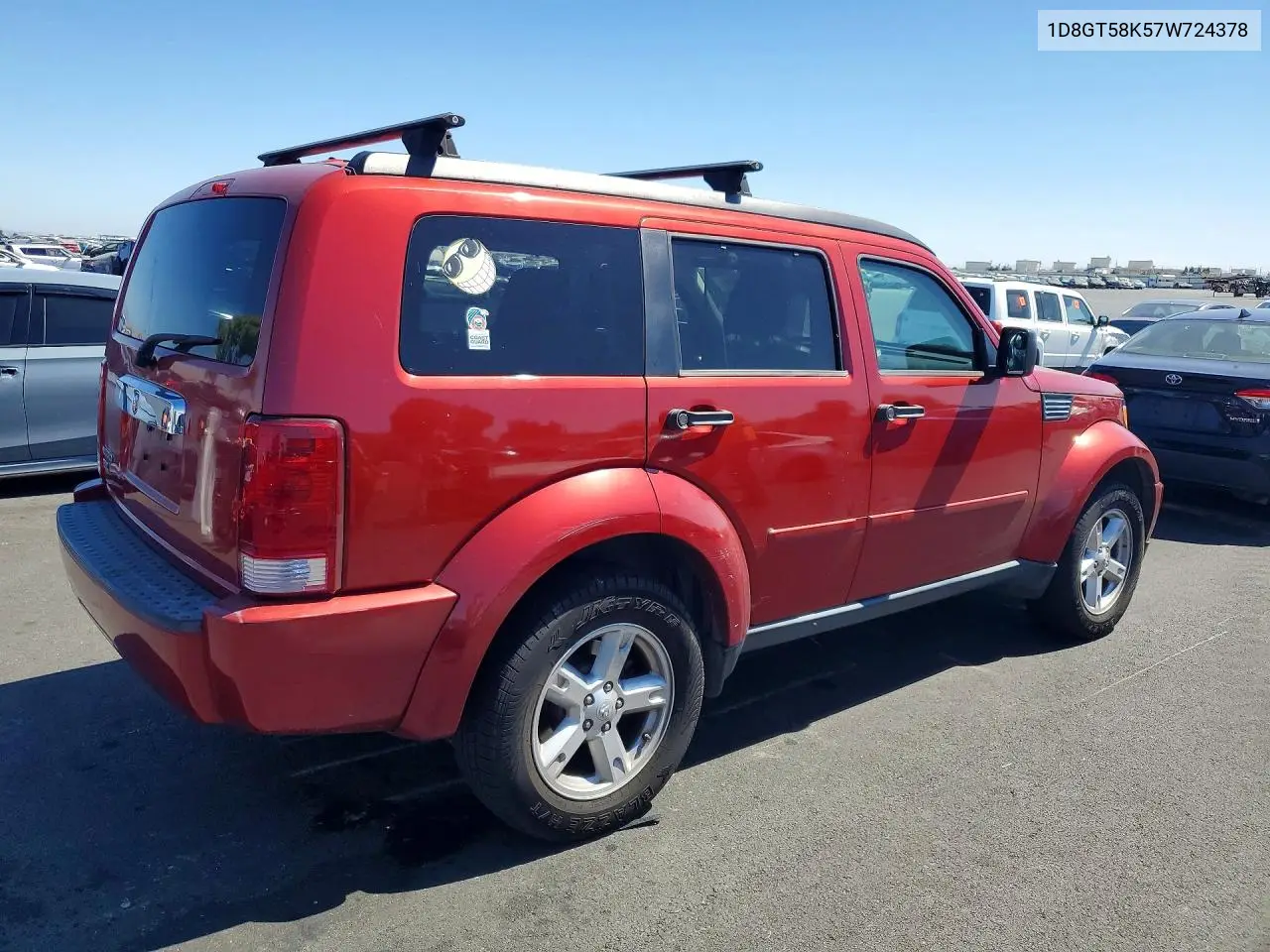 2007 Dodge Nitro Slt VIN: 1D8GT58K57W724378 Lot: 60985966