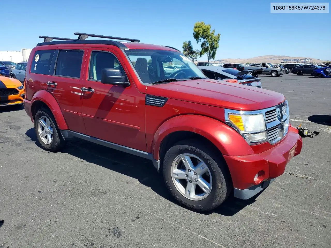 2007 Dodge Nitro Slt VIN: 1D8GT58K57W724378 Lot: 60985966