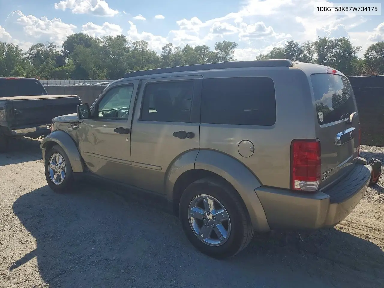 2007 Dodge Nitro Slt VIN: 1D8GT58K87W734175 Lot: 61060026