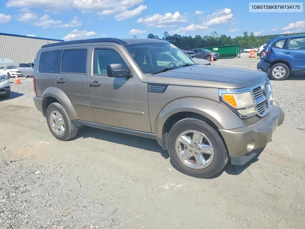 2007 Dodge Nitro Slt VIN: 1D8GT58K87W734175 Lot: 61060026