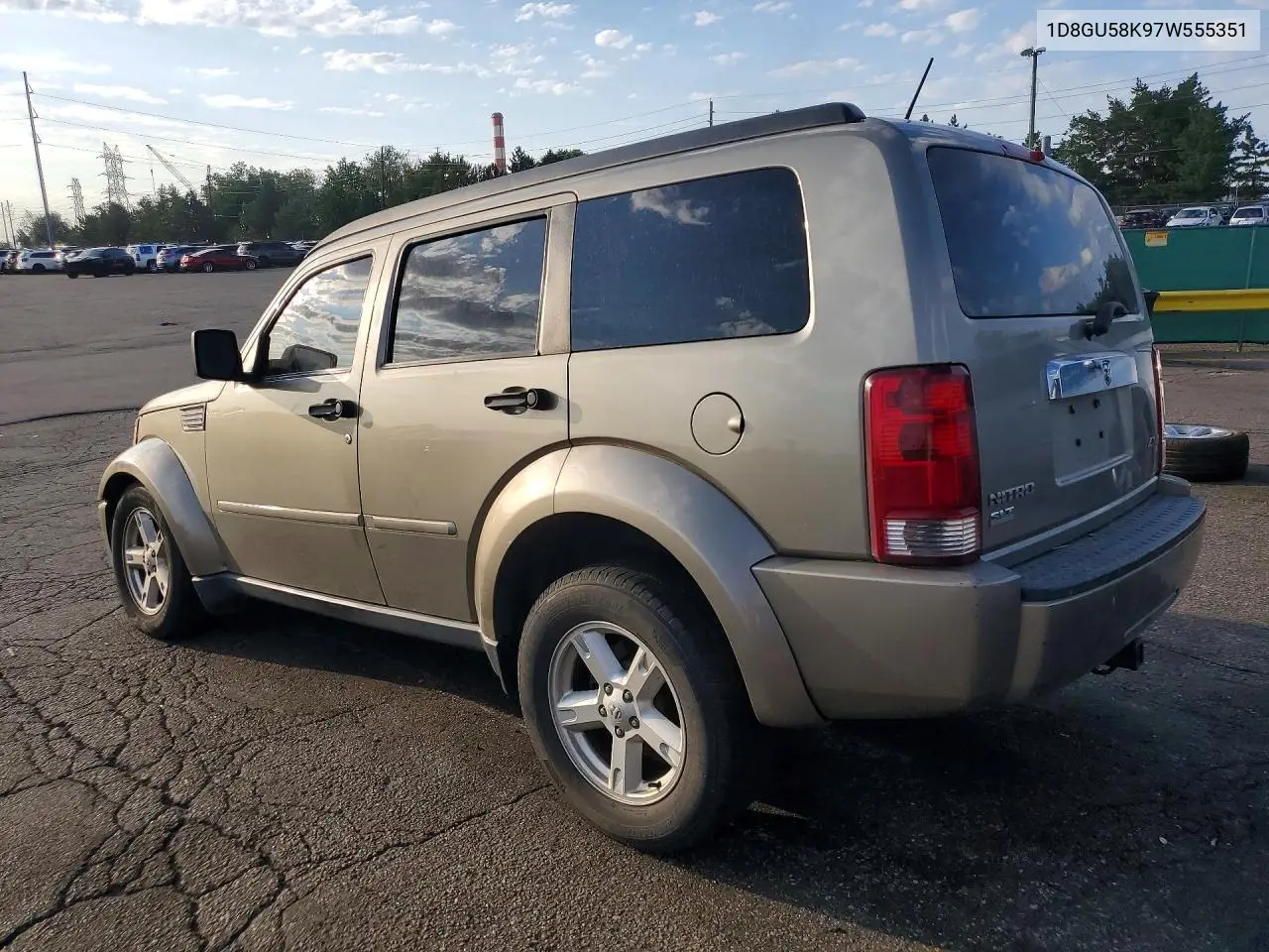 2007 Dodge Nitro Slt VIN: 1D8GU58K97W555351 Lot: 61233366
