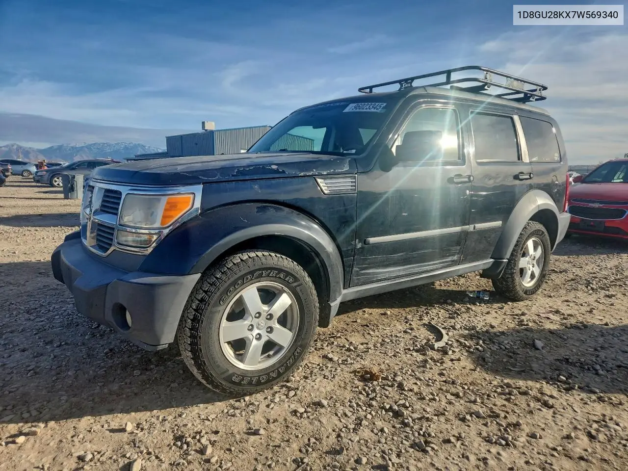 2007 Dodge Nitro Sxt VIN: 1D8GU28KX7W569340 Lot: 96023345