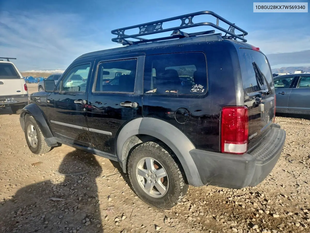 2007 Dodge Nitro Sxt VIN: 1D8GU28KX7W569340 Lot: 96023345