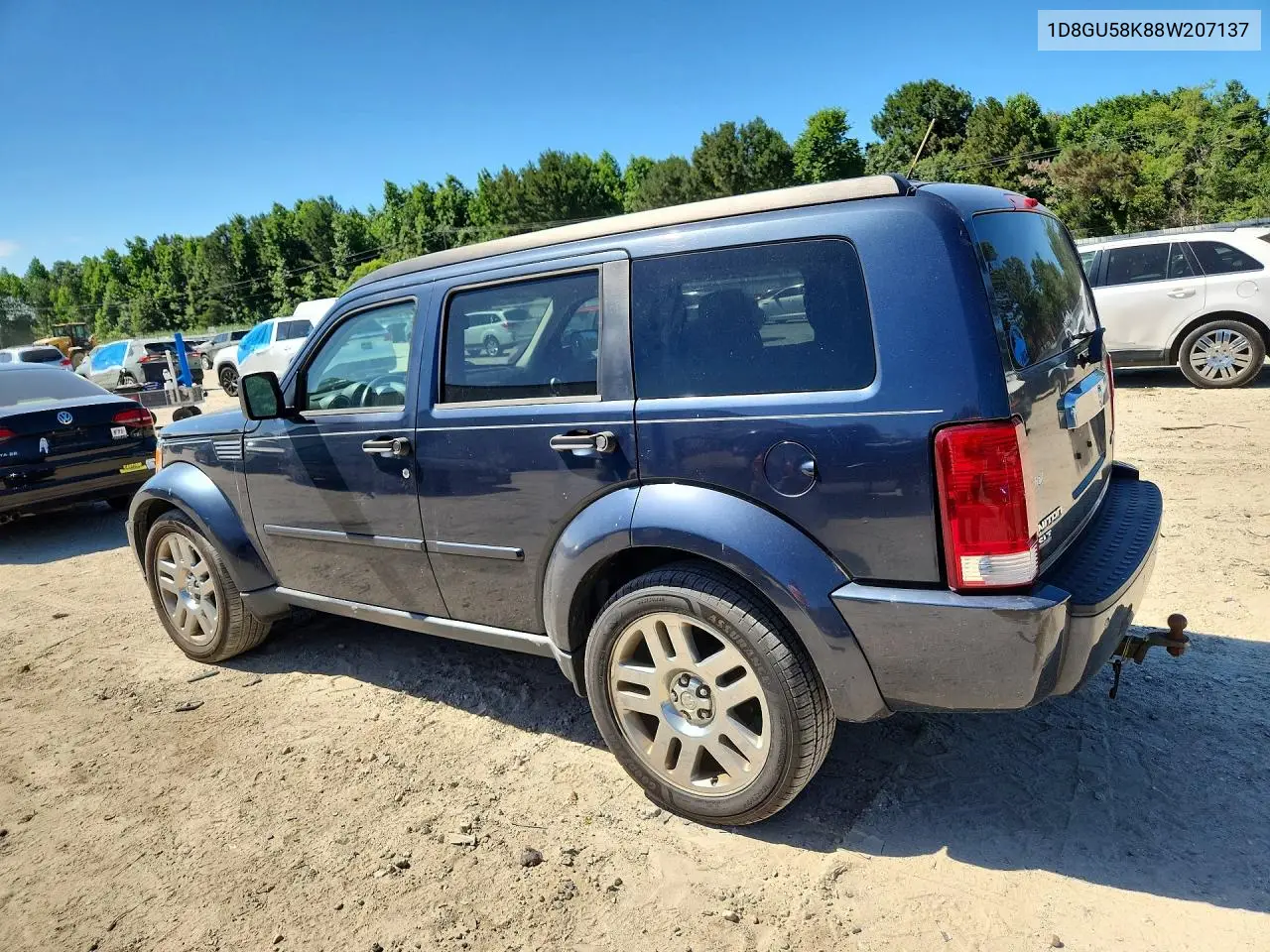 2008 Dodge Nitro Slt VIN: 1D8GU58K88W207137 Lot: 56691236