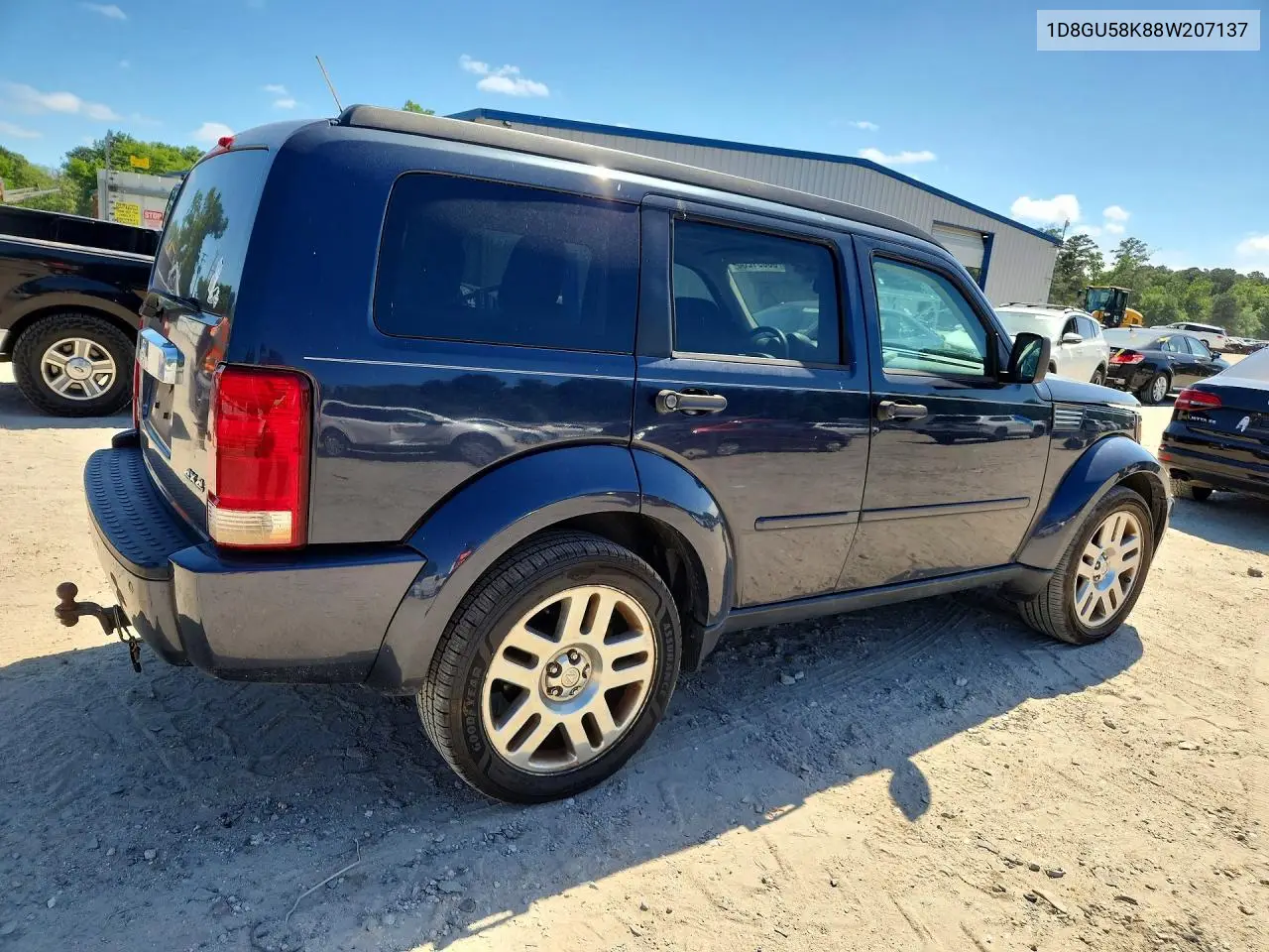 2008 Dodge Nitro Slt VIN: 1D8GU58K88W207137 Lot: 56691236