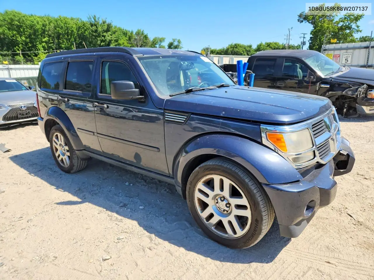 2008 Dodge Nitro Slt VIN: 1D8GU58K88W207137 Lot: 56691236