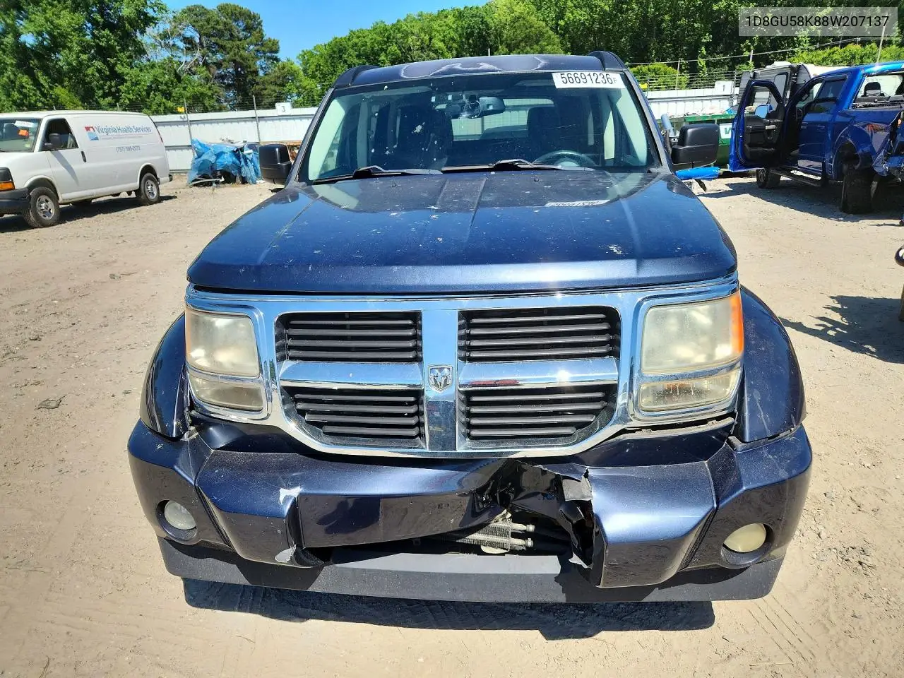 2008 Dodge Nitro Slt VIN: 1D8GU58K88W207137 Lot: 56691236