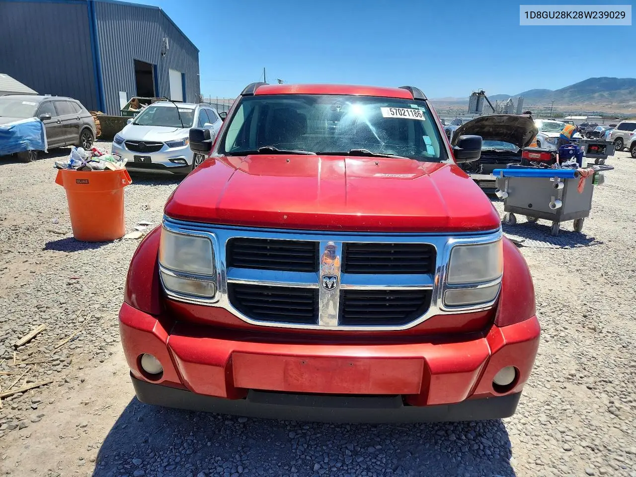 2008 Dodge Nitro Sxt VIN: 1D8GU28K28W239029 Lot: 57021186