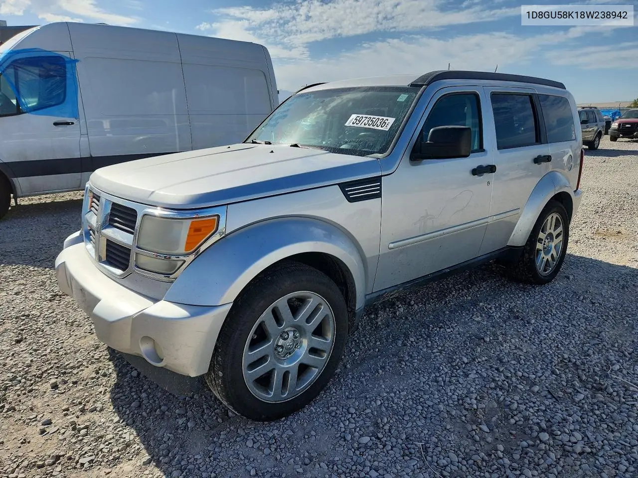 2008 Dodge Nitro Slt VIN: 1D8GU58K18W238942 Lot: 59735036