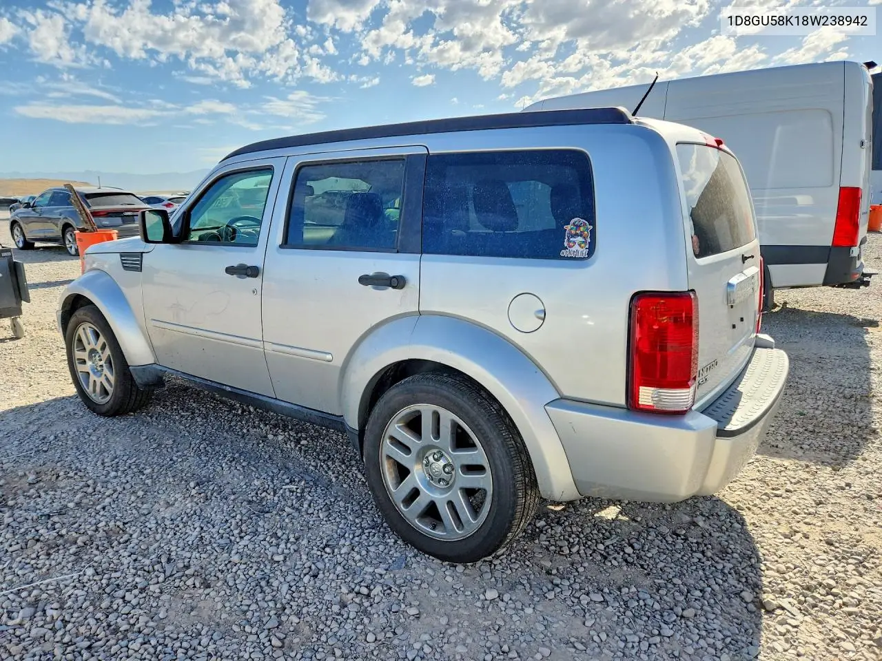 2008 Dodge Nitro Slt VIN: 1D8GU58K18W238942 Lot: 59735036