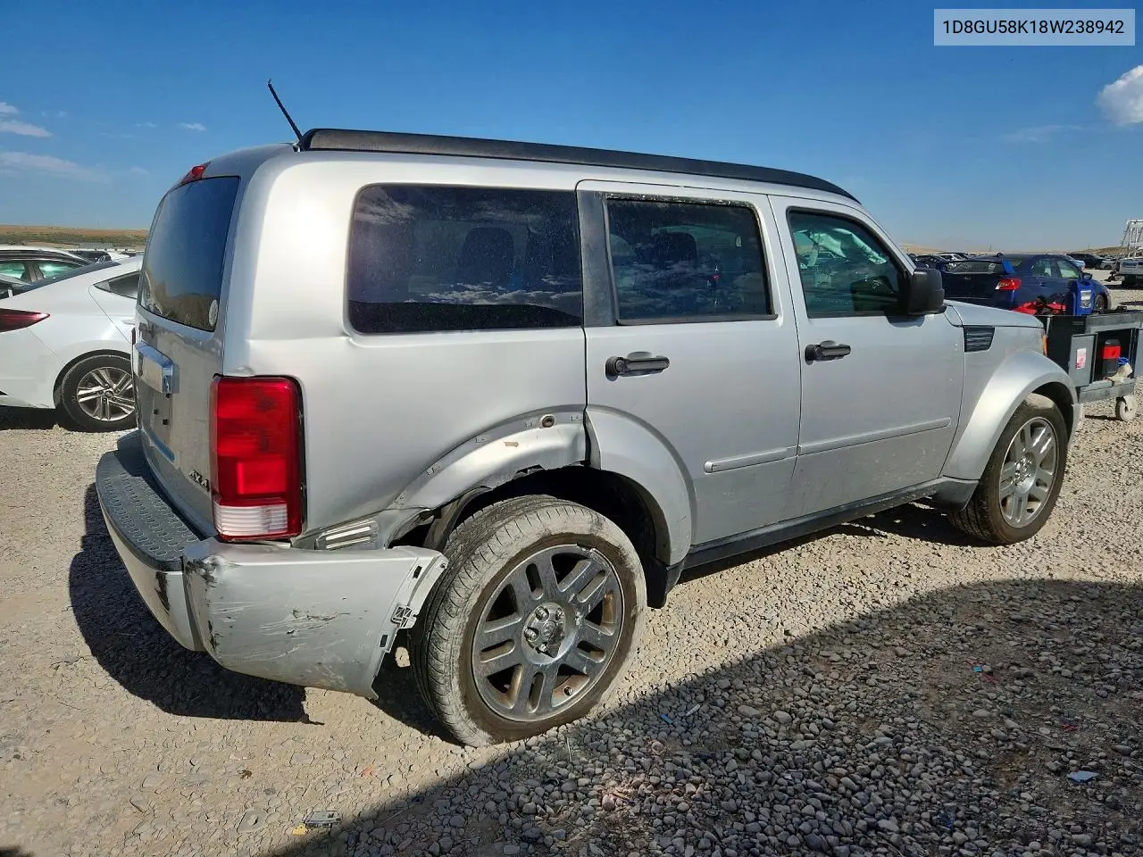 2008 Dodge Nitro Slt VIN: 1D8GU58K18W238942 Lot: 59735036