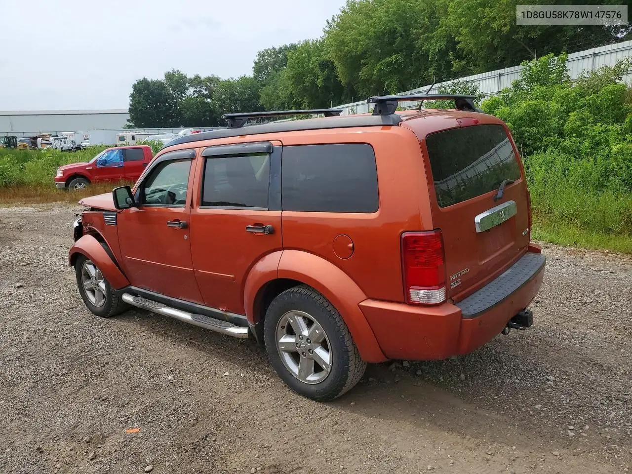 2008 Dodge Nitro Slt VIN: 1D8GU58K78W147576 Lot: 61140086