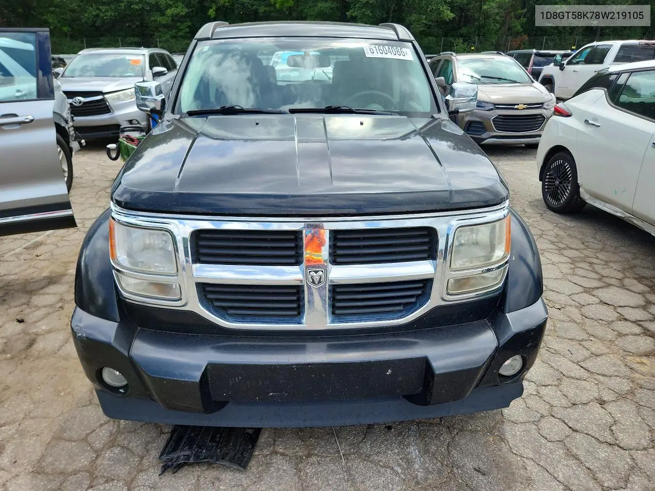 2008 Dodge Nitro Slt VIN: 1D8GT58K78W219105 Lot: 61604086