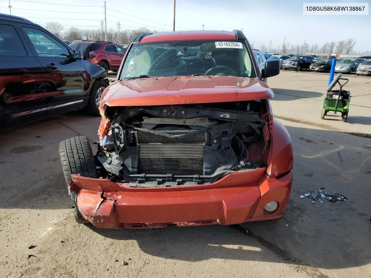 2008 Dodge Nitro Slt VIN: 1D8GU58K68W138867 Lot: 61634014