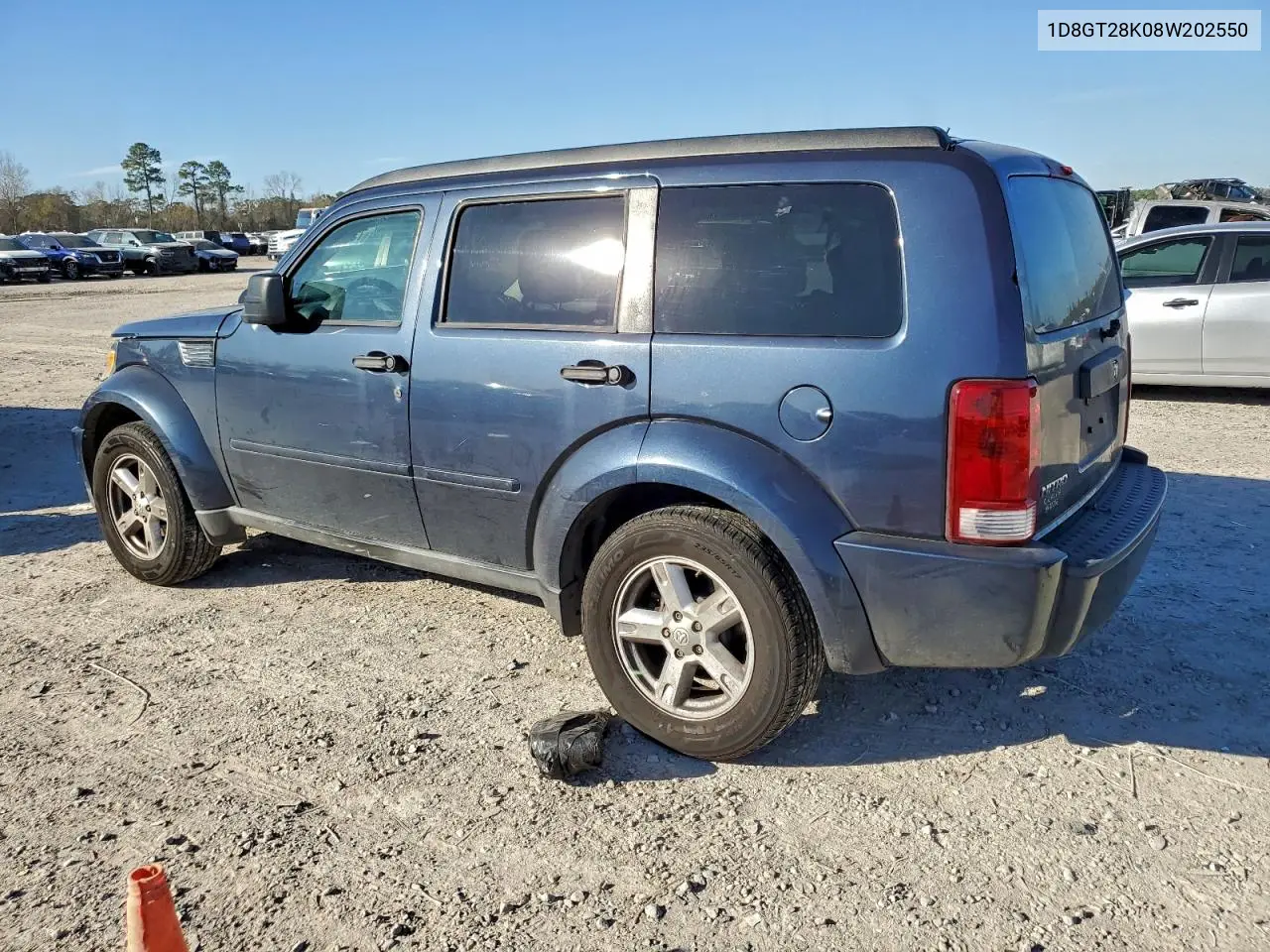 2008 Dodge Nitro Sxt VIN: 1D8GT28K08W202550 Lot: 73866715