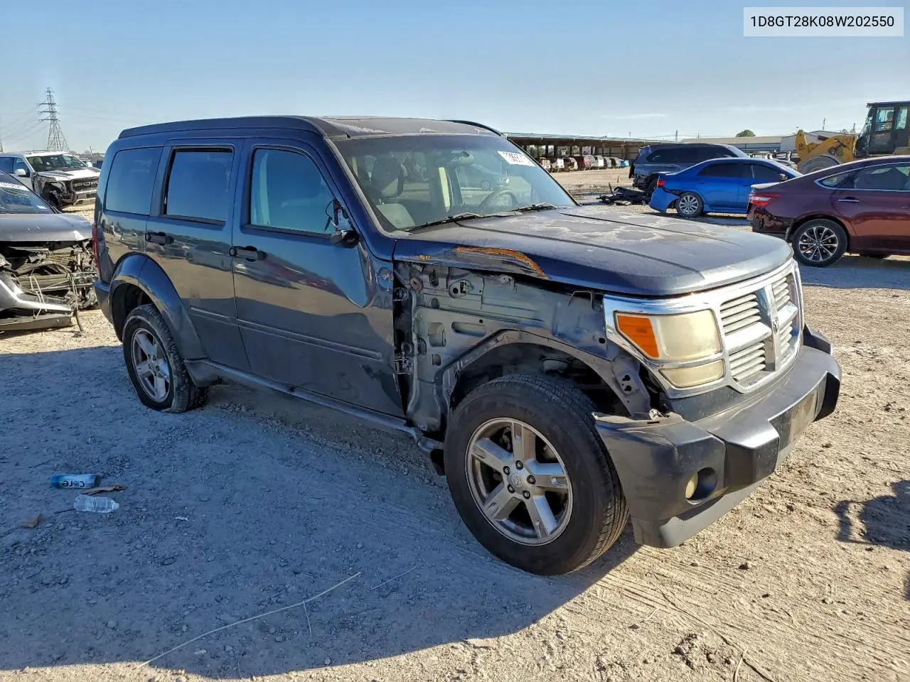 2008 Dodge Nitro Sxt VIN: 1D8GT28K08W202550 Lot: 73866715