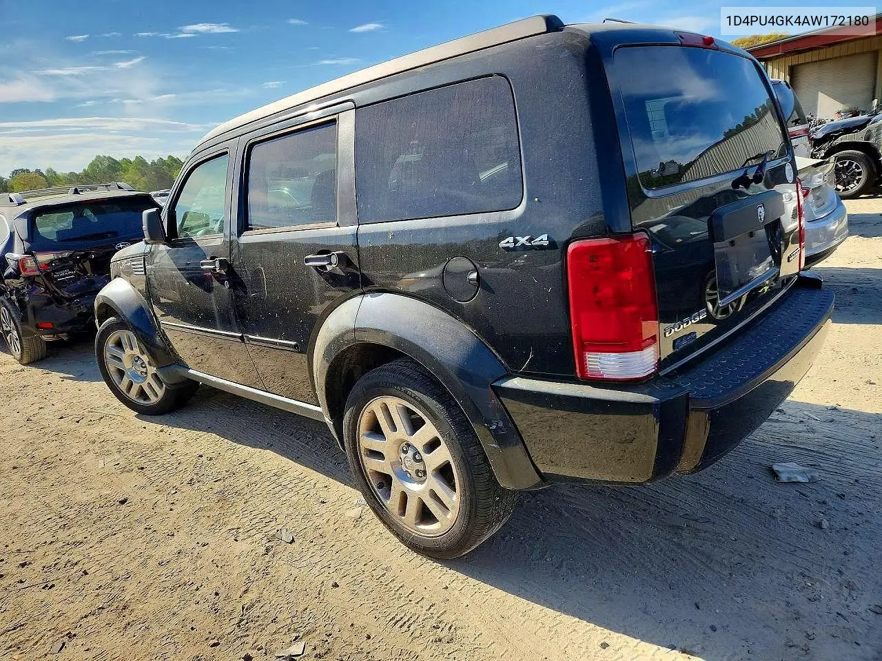 2010 Dodge Nitro Heat VIN: 1D4PU4GK4AW172180 Lot: 50231036