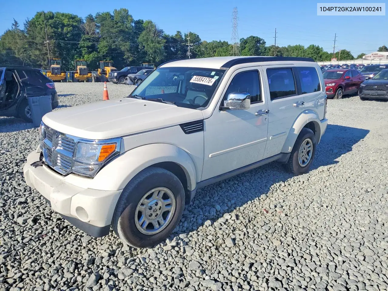 2010 Dodge Nitro Se VIN: 1D4PT2GK2AW100241 Lot: 55884176