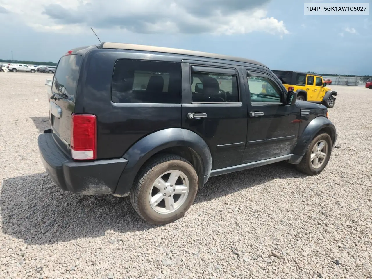 2010 Dodge Nitro Sxt VIN: 1D4PT5GK1AW105027 Lot: 61513046