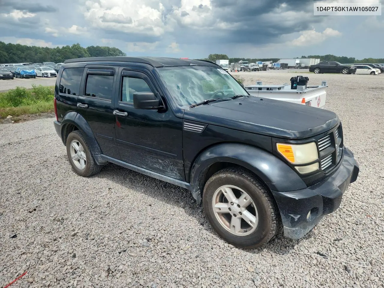 2010 Dodge Nitro Sxt VIN: 1D4PT5GK1AW105027 Lot: 61513046