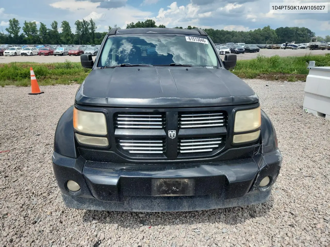 2010 Dodge Nitro Sxt VIN: 1D4PT5GK1AW105027 Lot: 61513046